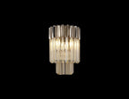 Kiera 3 Light Sculpted Glass Wall Lamp Home Store Living