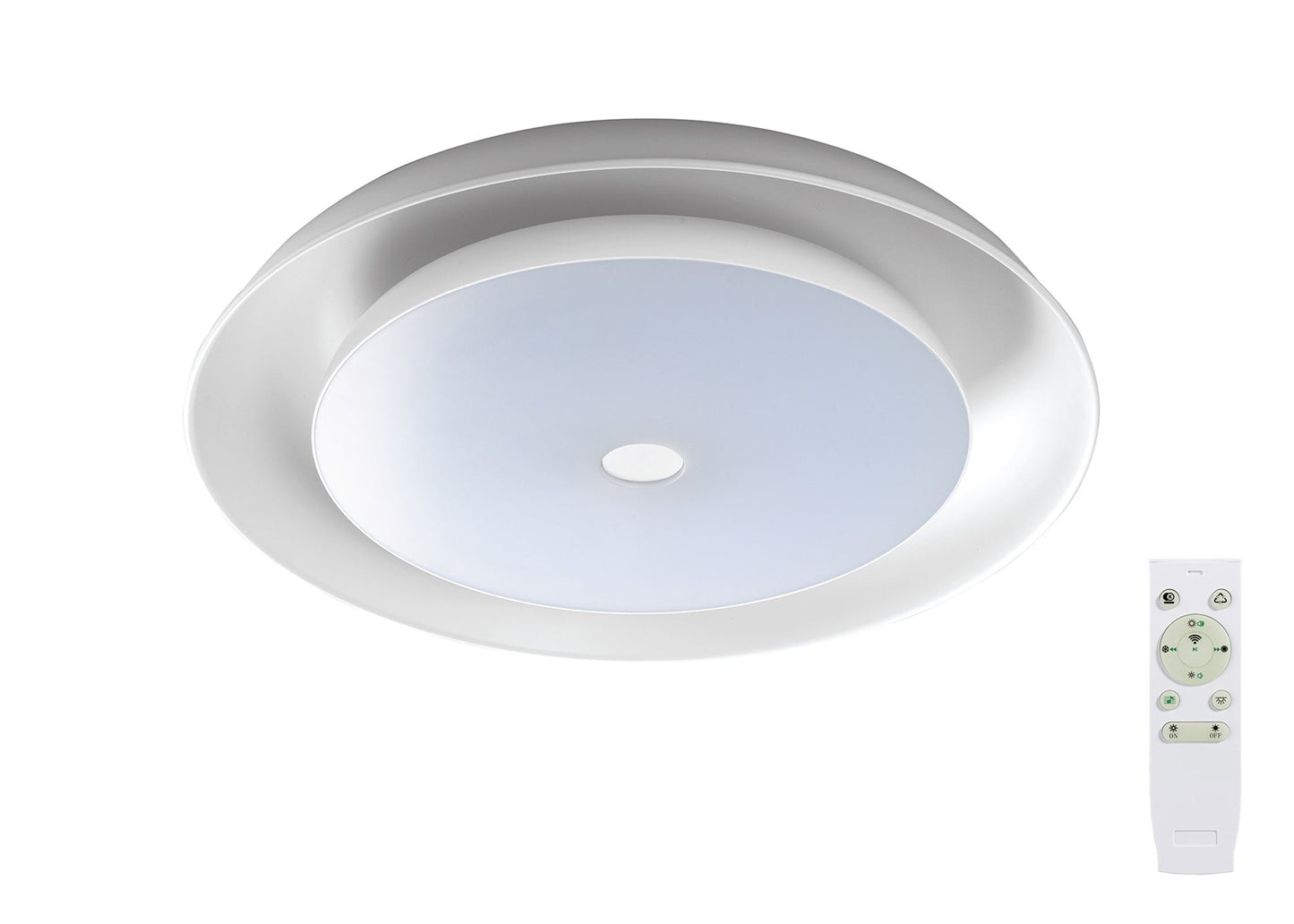 Fenix Ceiling, 1 x 36W LED RGB, Tuneable White 3000K-6000K, 1800lm, 10W Speaker, Bluetooth/Remote Control/App Control, 3yrs Warranty Home Store Living