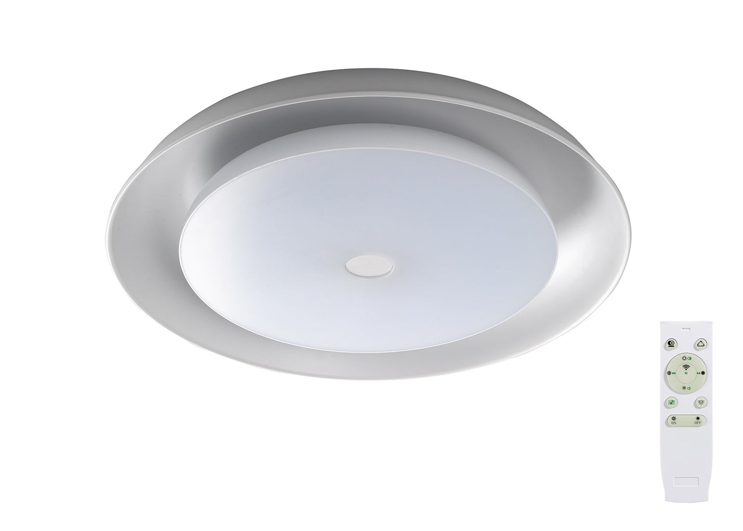 Fenix Ceiling, 1 x 36W LED RGB, Tuneable White 3000K-6000K, 1800lm, 10W Speaker, Bluetooth/Remote Control/App Control, 3yrs Warranty Home Store Living