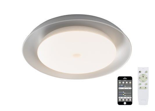 Fenix Ceiling, 1 x 36W LED RGB, Tuneable White 3000K-6000K, 1800lm, 10W Speaker, Bluetooth/Remote Control/App Control, 3yrs Warranty Home Store Living