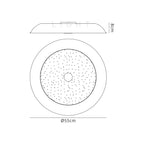 Fenix Ceiling, 1 x 36W LED RGB, Tuneable White 3000K-6000K, 1800lm, 10W Speaker, Bluetooth/Remote Control/App Control, 3yrs Warranty Home Store Living