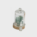 Green Fluroite Fragranced Crystal Diffuser Lamp Black Tea Vetiver sil interiors