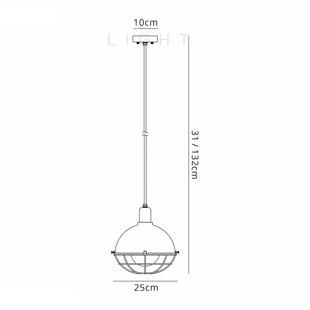 Gala Pendant, 1 Light E27, IP65, Matt Black/Grey, 2yrs Warranty Home Store Living