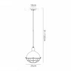 Gala Pendant, 1 Light E27, IP65, Matt Black/Grey, 2yrs Warranty Home Store Living