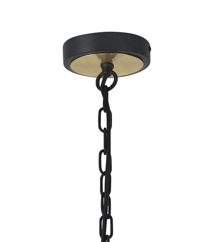 Gianna Pendant, 6 x E14, Black/Gold Home Store Living