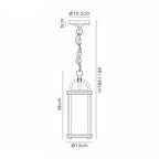 Genesis Pendant, 1 x E27, Black & Gold/Clear Glass, IP54, 2yrs Warranty Home Store Living