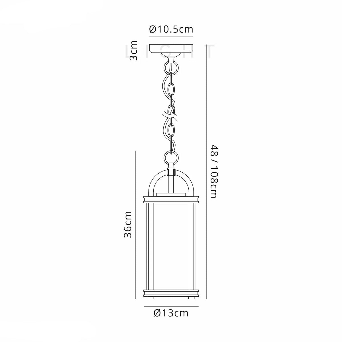 Genesis Pendant, 1 x E27, Black & Gold/Clear Glass, IP54, 2yrs Warranty Home Store Living