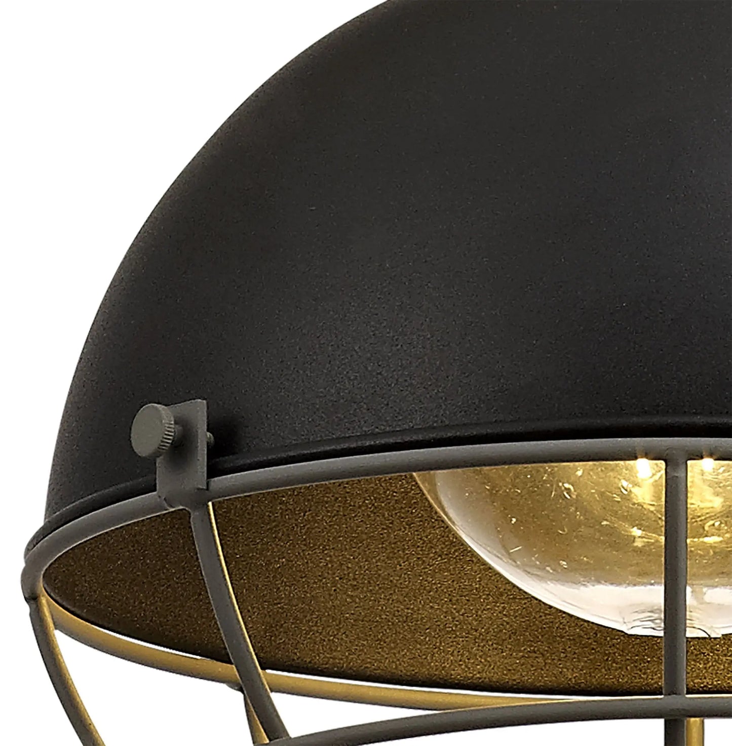 Gala Pendant, 1 Light E27, IP65, Matt Black/Grey, 2yrs Warranty Home Store Living