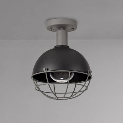 Gala Ceiling, 1 Light E27, IP65, Matt Black/Grey, 2yrs Warranty Home Store Living