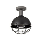 Gala Ceiling, 1 Light E27, IP65, Matt Black/Grey, 2yrs Warranty Home Store Living