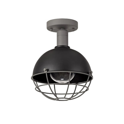 Gala Ceiling, 1 Light E27, IP65, Matt Black/Grey, 2yrs Warranty Home Store Living