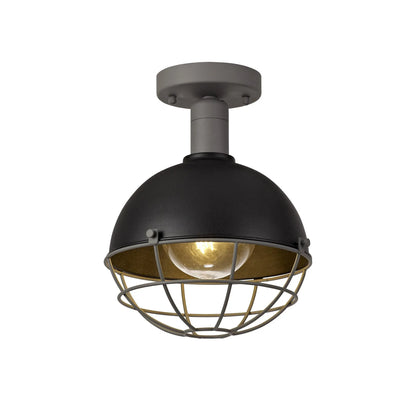 Gala Ceiling, 1 Light E27, IP65, Matt Black/Grey, 2yrs Warranty Home Store Living