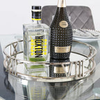 Artistic Roman Numeral Mirrored Tray CIMC