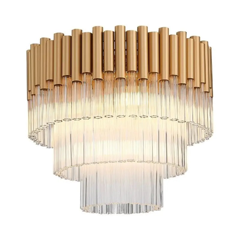 Harrison Matte Gold & Glass Ceiling Light Home Store Living