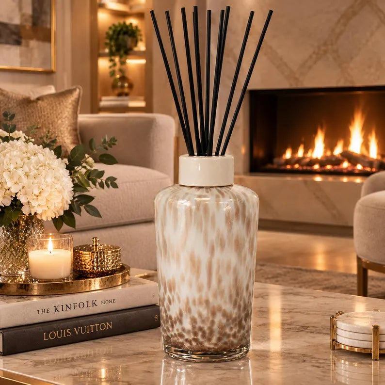 Pomegranate Noir 1000ml Glass Marble Reed Diffuser Lesser & Pavey Ltd