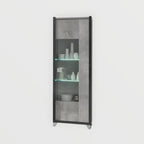 Hilton 3 Shelf LED Glass Cabinet san martino