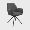 Lina Faux Leather Swivel Dining Chair Torelli