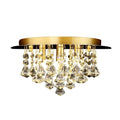 Chloe 4 Light Round Flush Fitting Crystal Light Bravo Lighting