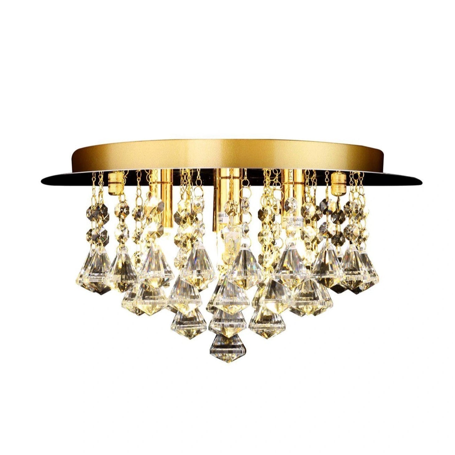 Chloe BL10601G 4 Light Flush Bravo Lighting