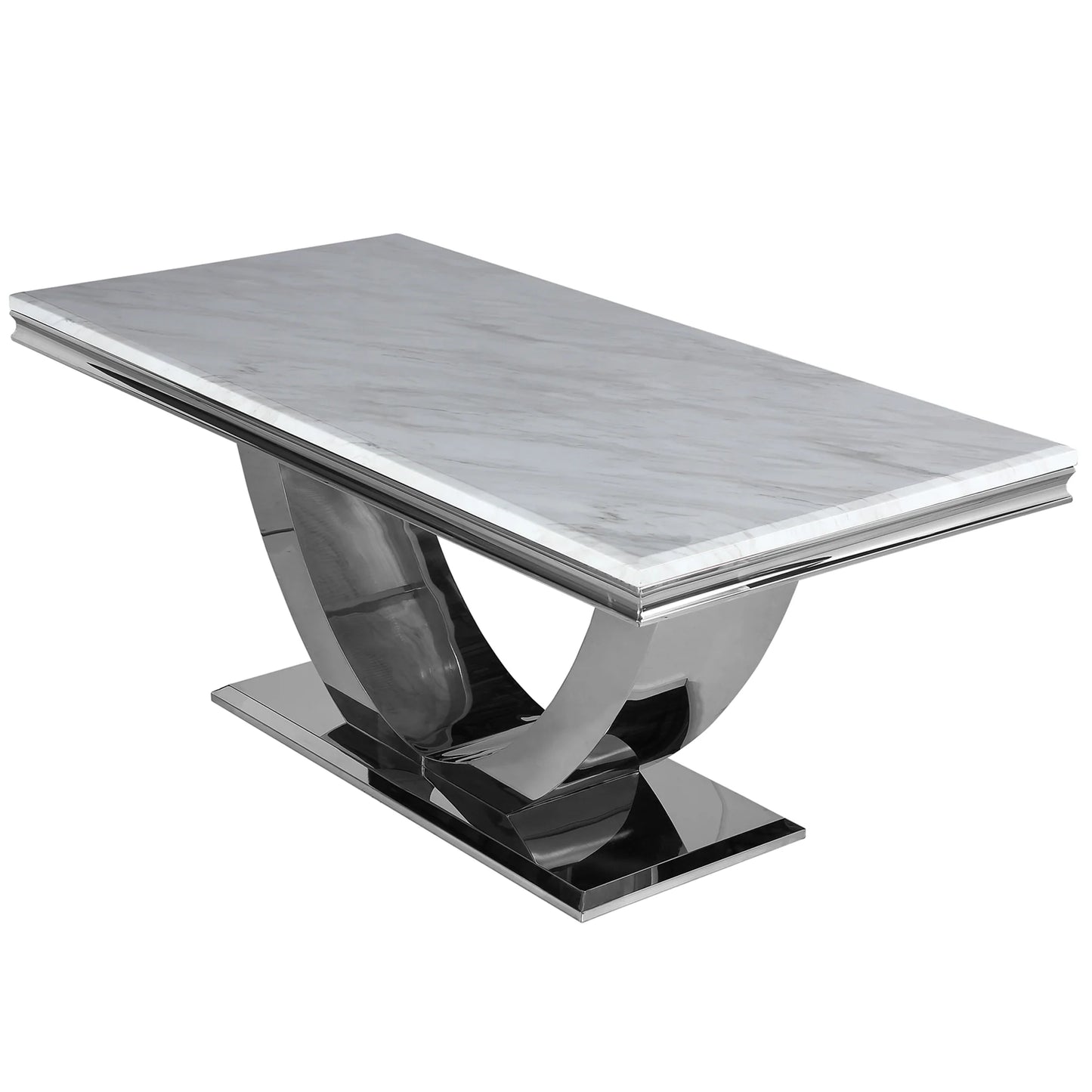 Arial 1.6m Marble Dining Table