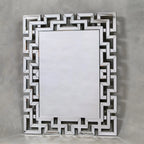 Large Rectangular Grecian Key Venetian Mirror Home Store Living