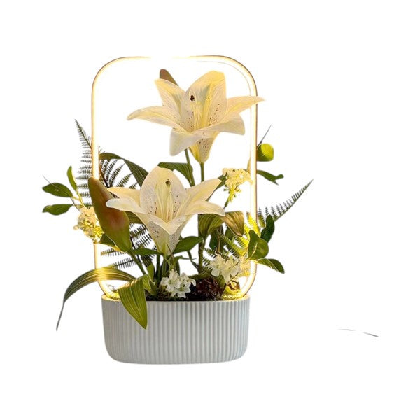 LED Floral Lamp Lily 30x35cm straits