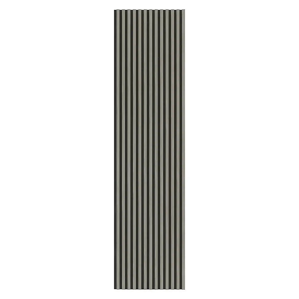 Light Grey Acoustic Timber Slat Wall Panel - 2400mm x 600mm AWS