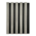 Light Grey Acoustic Timber Slat Wall Panel - 2400mm x 600mm AWS