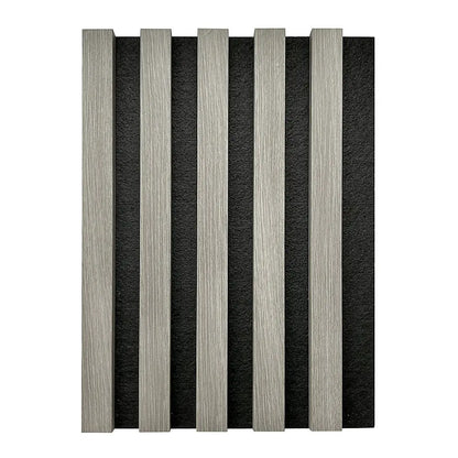 Light Grey Acoustic Timber Slat Wall Panel - 2400mm x 600mm AWS