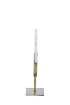 Gouya 35cm Grey Marble Ornament on Antique Bronze Base Light and Living
