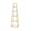 Logan Gold & Clear Glass 5-Tier Ladder Display Unit Lina Home