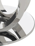 Ulysses Chrome and Glass Dining Table Home Store Living