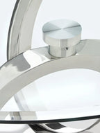 Ulysses Chrome and Glass Dining Table Home Store Living