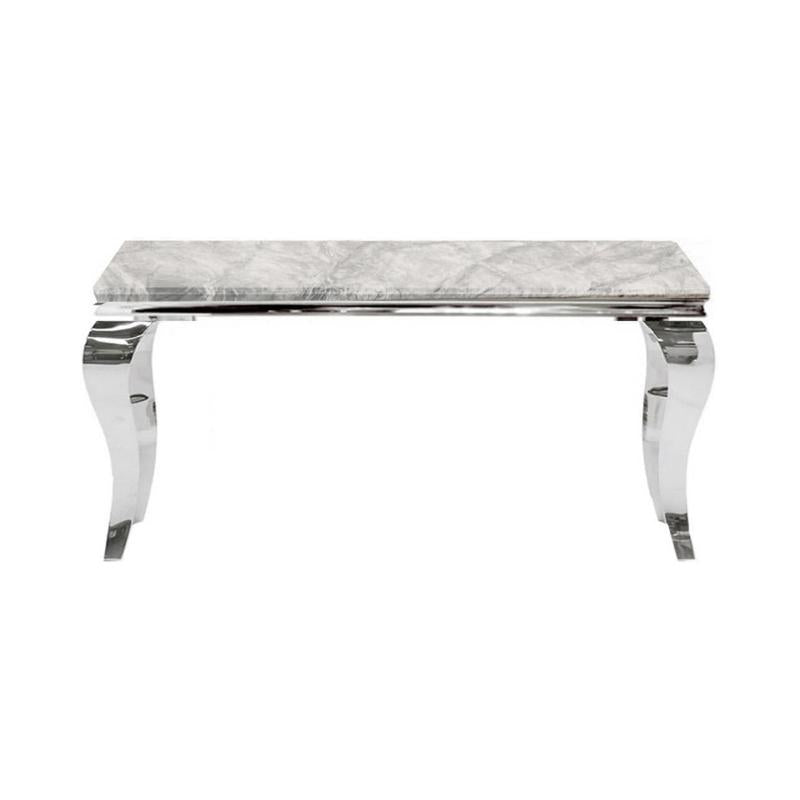 Louis Grey Marble Console Table Home Store Living