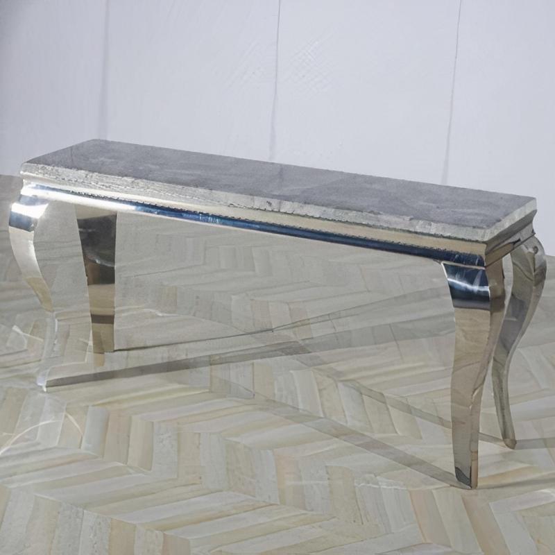 Louis Grey Marble Console Table Home Store Living