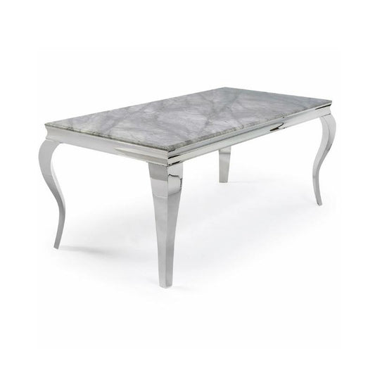 Louis Grey Marble Dining Table 1.5 m