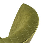 Manon Vintage Green Velvet Occasional Chair with Wenge and Brass Plated Legs Home Store Living
