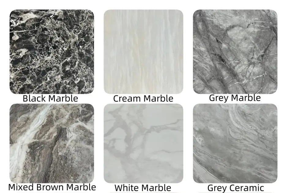 1.3m Chelsea Round Marble Dining Table with Chrome Legs Home Store Living