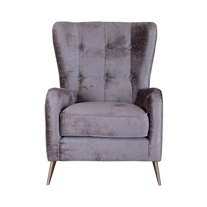 Merida Accent Armchair, Aaron Charcoal Fabric Home Store Living