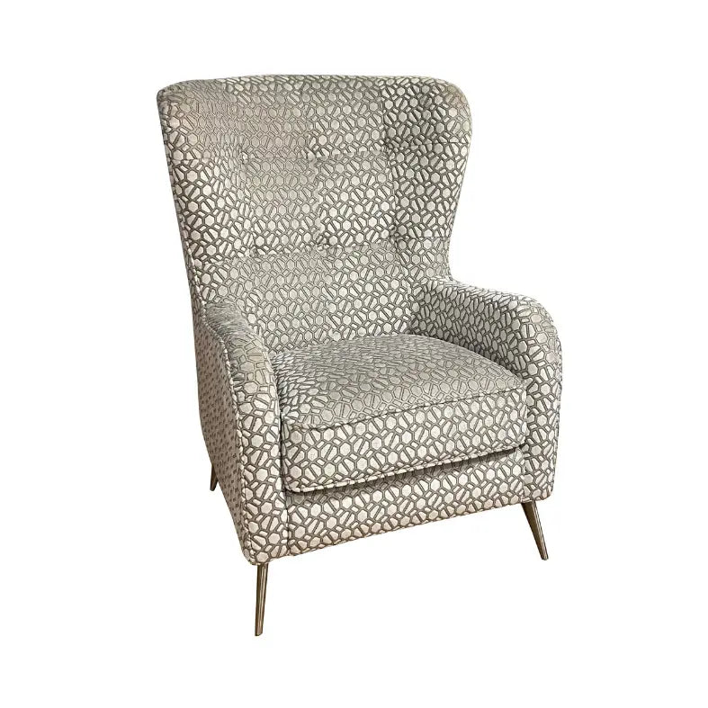 Merida Accent Armchair, Denny Pebble Fabric Home Store Living