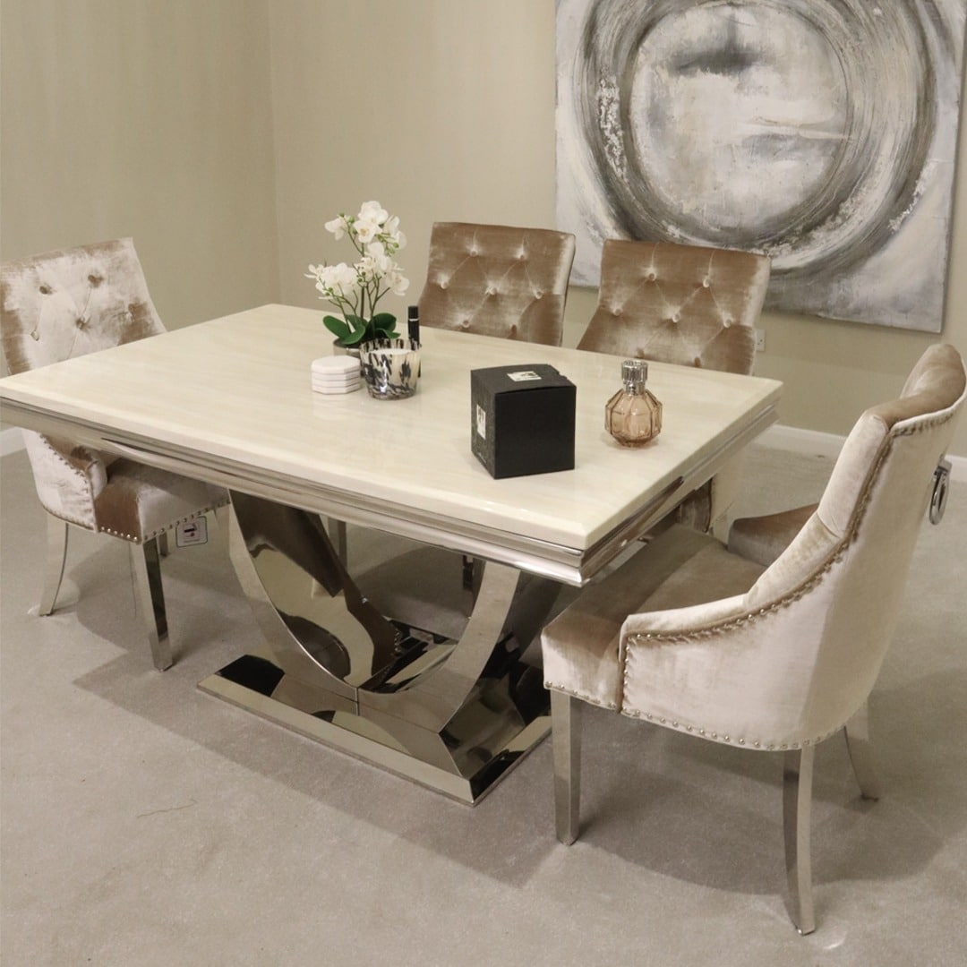 London Marble Dining Table (1.5m, 1.8m, 2.0m)