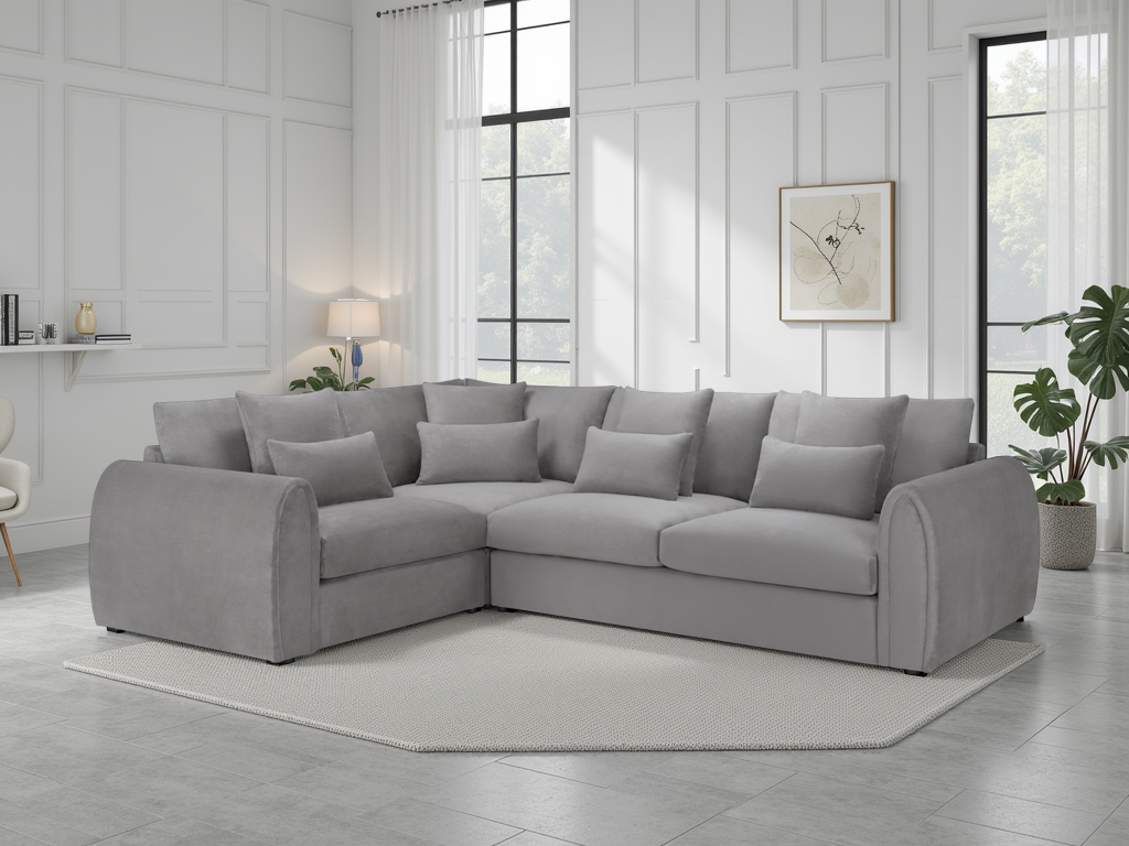 Mirabel Mocha Left/ Right-Facing Corner Sofa Beehive