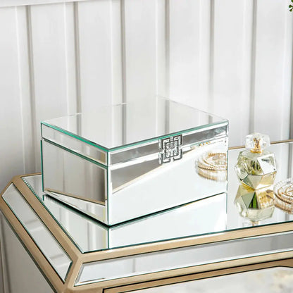 Mirrored Chrome Jewellery Box Chrome Large CIMC