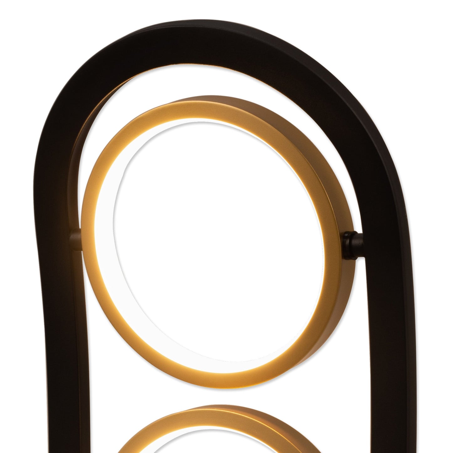 Elisa Table Lamp, 2 Ring, 16W LED, 3200K, 880lm, Satin Black / Gold, 3yrs Warranty Home Store Living