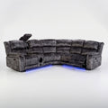 Cheshire Tech Corner Recliner Sofa | Electric Reclining Corner Sofa with USB, Bluetooth Speakers & Drinks Coolers Linda RS