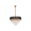 Black Aluminium Crystal Ceiling Light China
