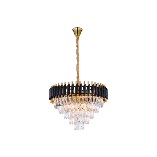 Black Aluminium Crystal Ceiling Light China