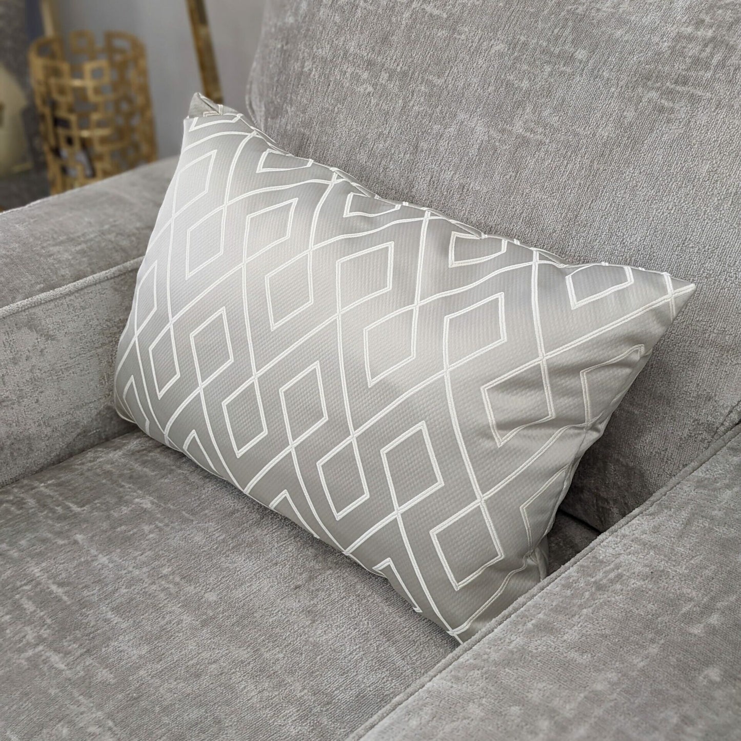 Pivot Geometric Cushion in Canvas Home Store Living