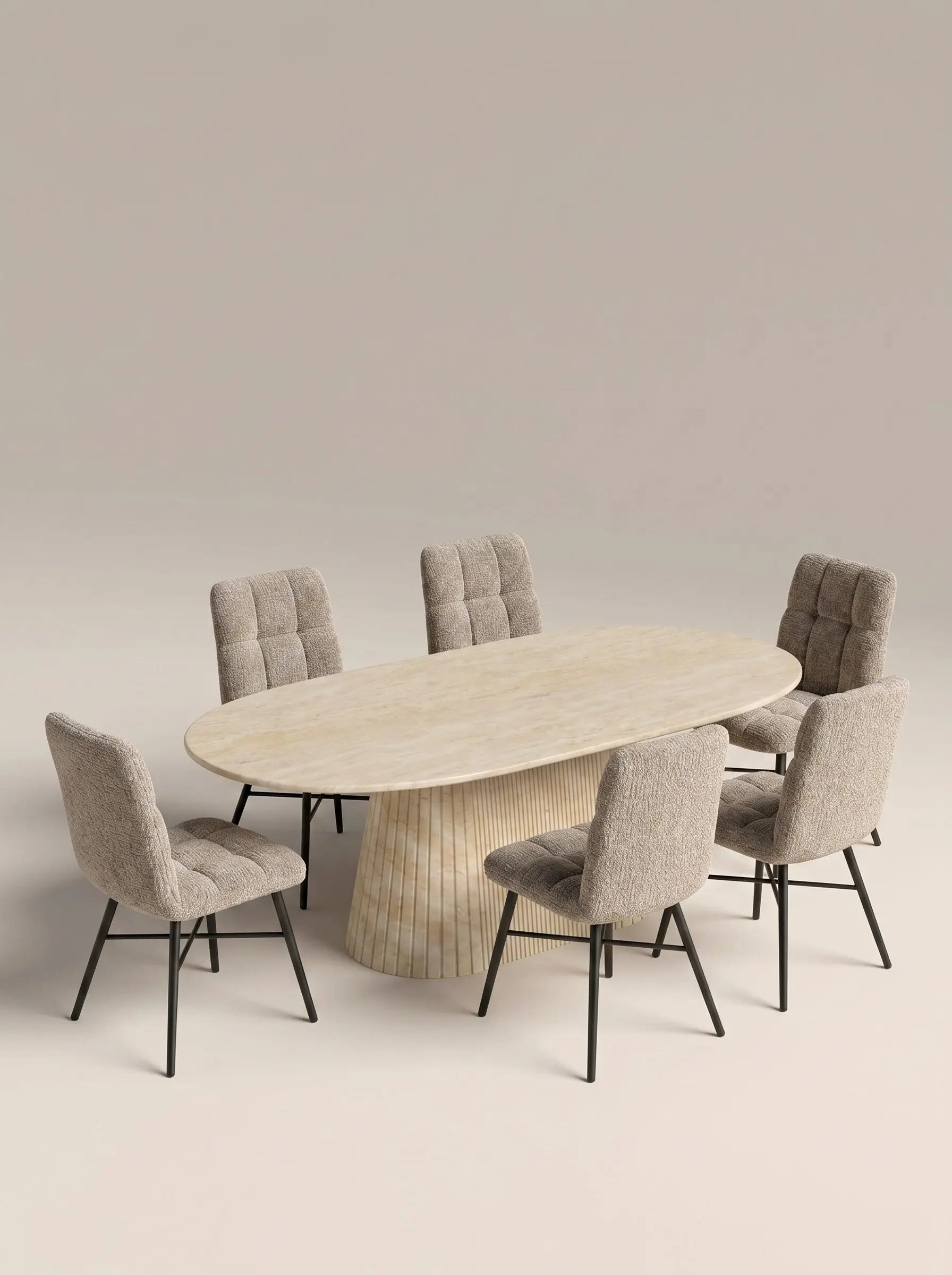Elvi Brown Dining Chairs (Set of 2) YS Interiors