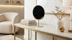 Gouza Black Marble Ornament on Bronze Base Light and Living